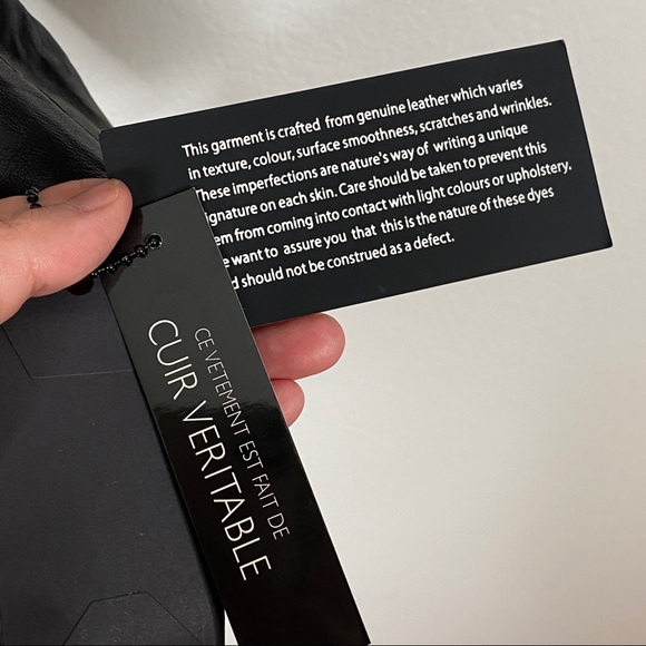 Bagatelle.NYC Genuine Aged leather Moto Jacket S - Picture 13 of 16